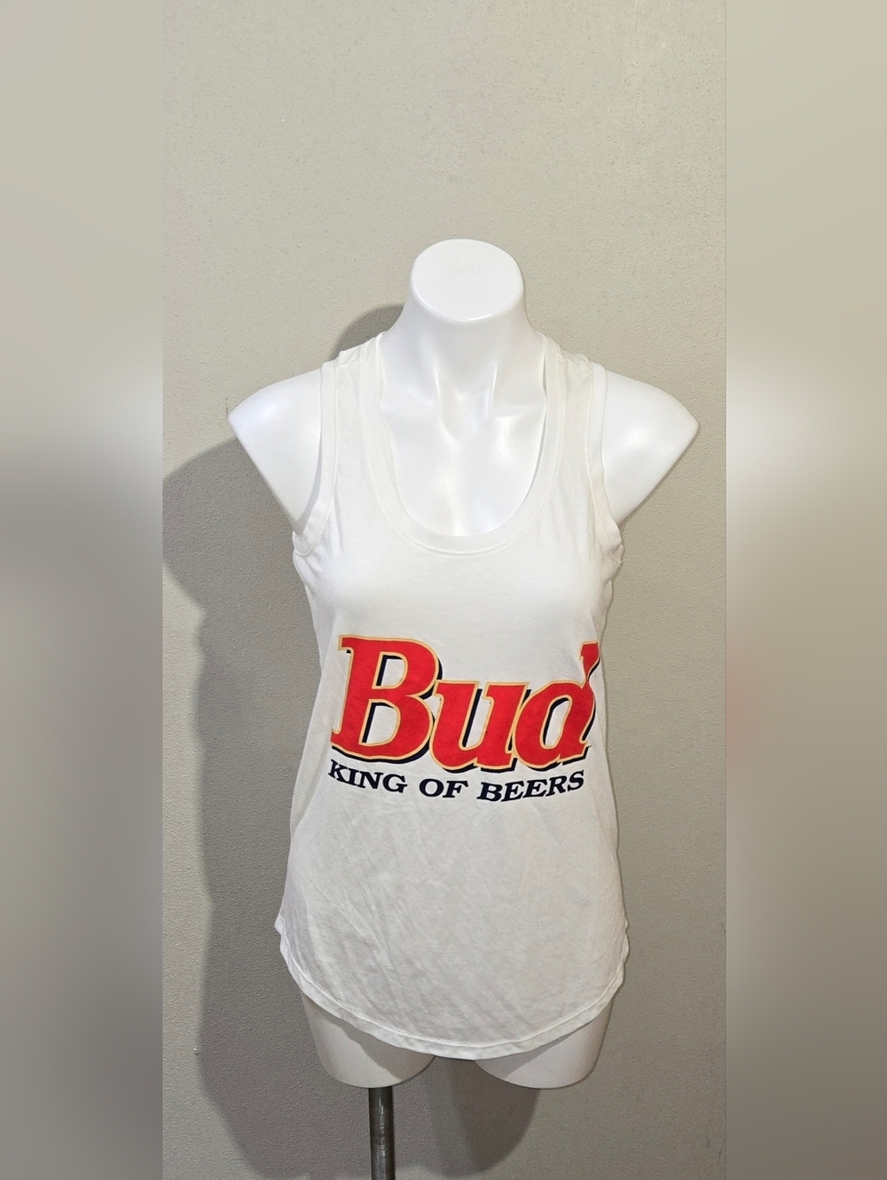 Budweiser District Tank White Women's Size Medium